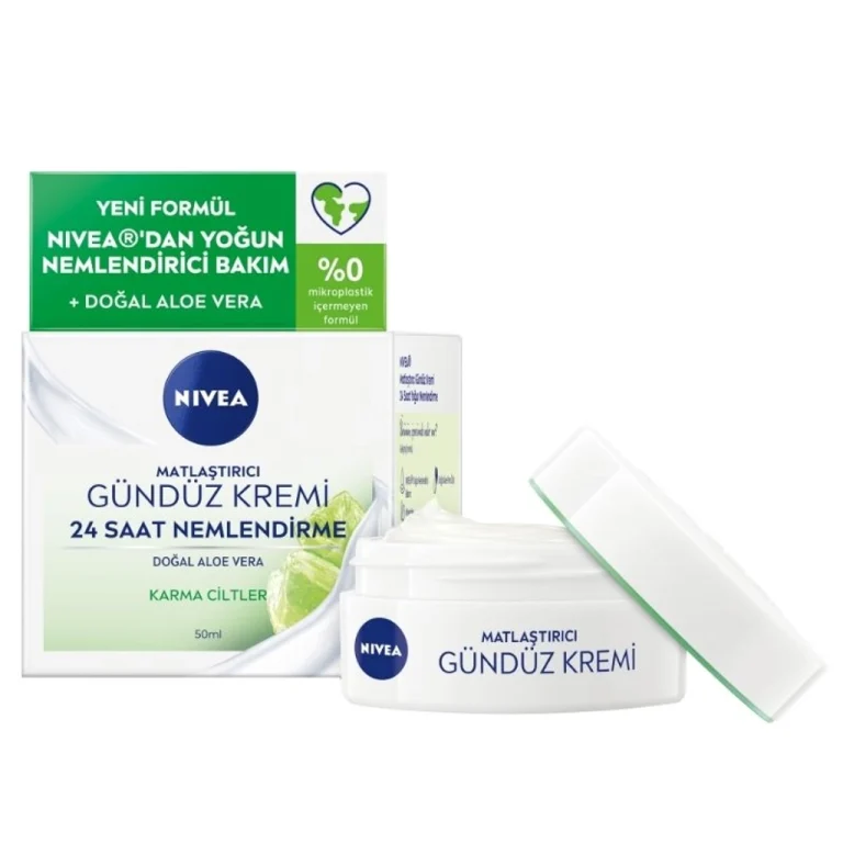 کرم روز مرطوب کننده و مات کننده نیوآ مخصوص پوست مختلط حجم 50 میل - میلتینو