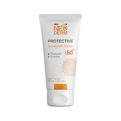 کرم ضد آفتاب بی رنگ پروتکتیو نئودرم با SPF 50 مخصوص پوست خشک و نرمال - میلتینو