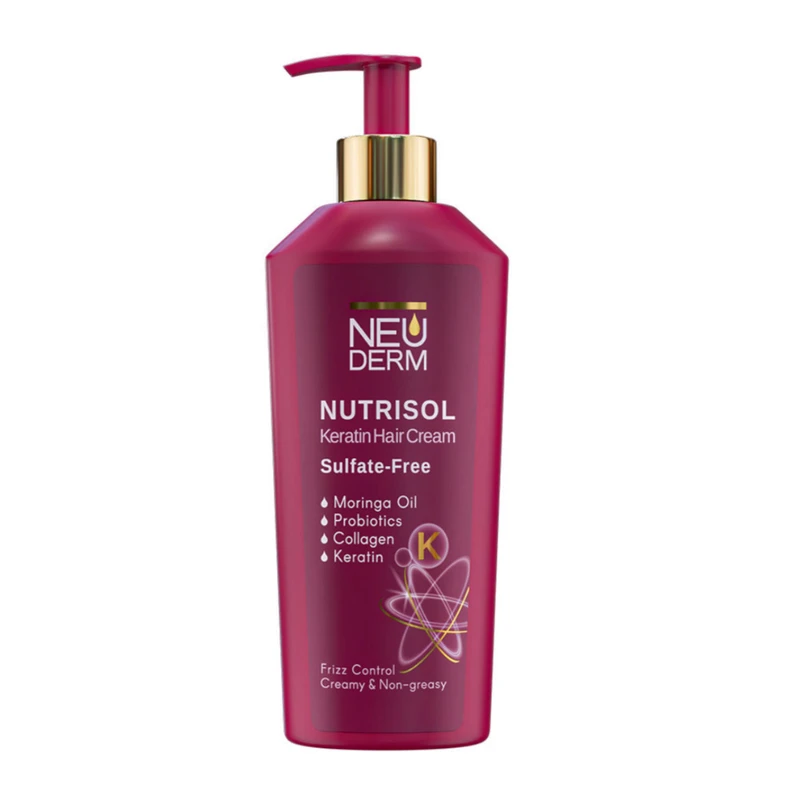 کرم مو نئودرم مدل کراتینه حجم 200 میلی لیتر - میلتینو کرم مو نئودرم مدل کراتینه Nutrisol فاقد سولفا 200 میلی لیتر - میلتینو