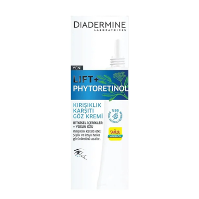 کرم دور چشم ضد چروک دیادرمین Diadermine مدل Lift + Phytoretinol لیفت کننده و ضد تیرگی حجم 15 میل - میلتینو
