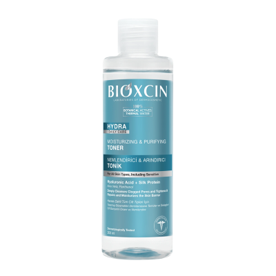 تونر آبرسان و پاک کننده بیوکسین Bioxcin مدل Hydra انواع پوست حجم 200 میل