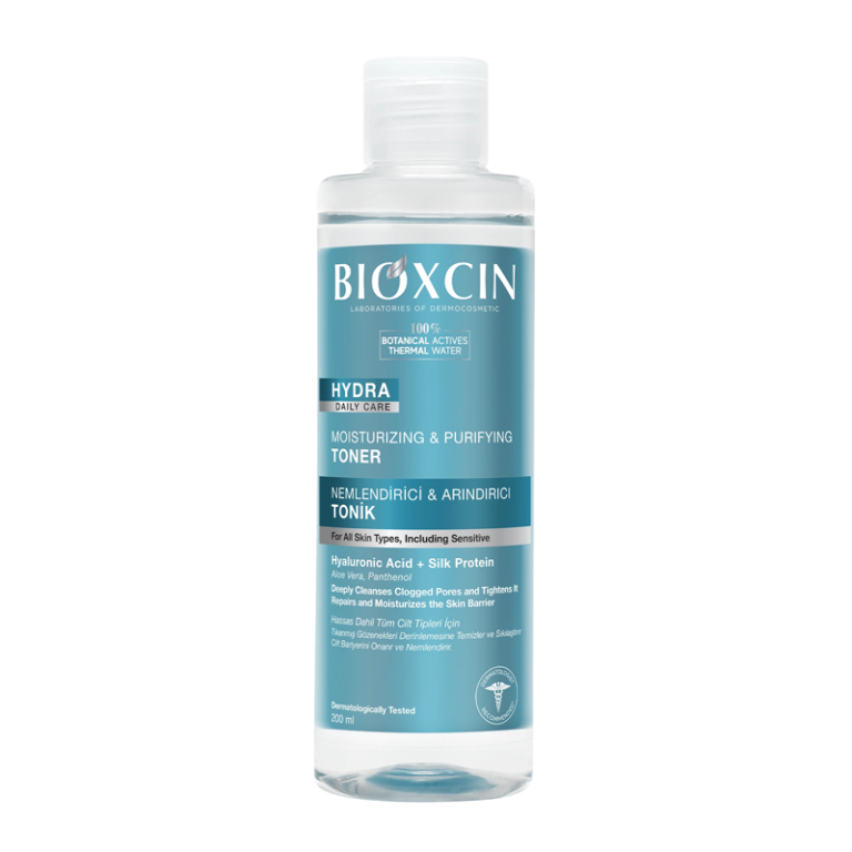 تونر آبرسان و پاک کننده بیوکسین Bioxcin مدل Hydra انواع پوست حجم 200 میل