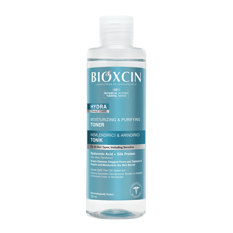 تونر آبرسان و پاک کننده بیوکسین Bioxcin سری Hydra انواع پوست حجم 200 میل - میلتینو تونر آبرسان و پاک کننده بیوکسین Bioxcin مدل Hydra انواع پوست حجم 200 میل