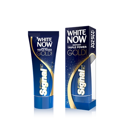 خمیر دندان گلد سیگنال مدل White Now Gold حجم 75- میلتینو