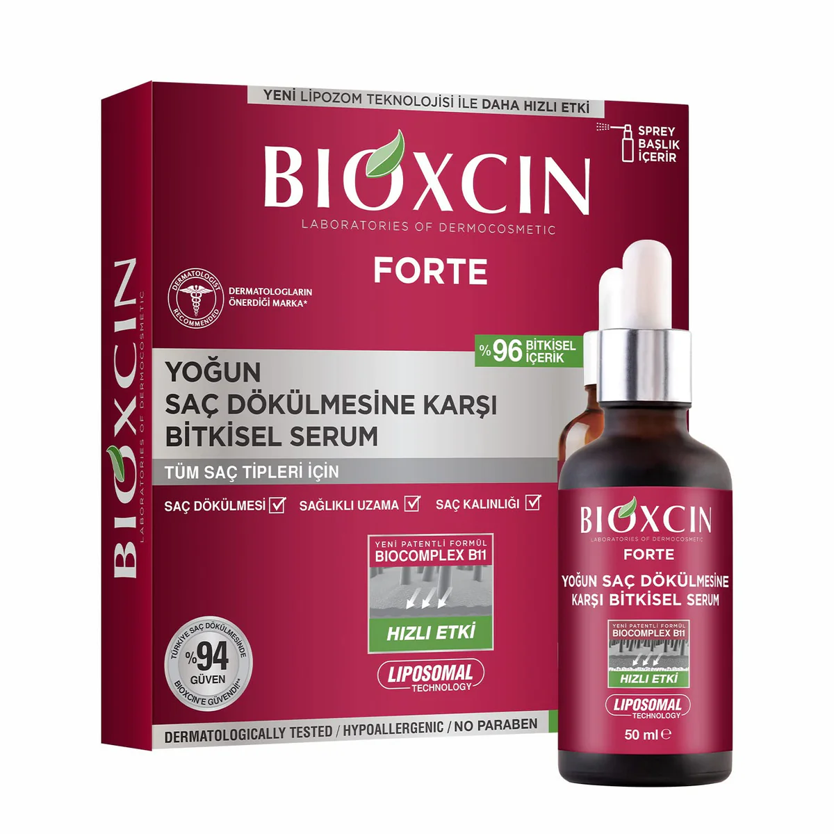 سرم ضدریزش فورت بیوکسین Bioxcin پک سه عددی - میلتینو سرم ضدریزش فورت بیوکسین Bioxcin پک سه عددی - میلتینو
