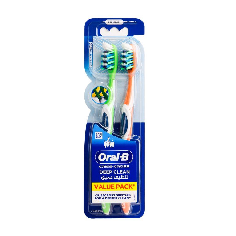 مسواک دوقلوی اورال بی Oral-B با برس متوسط - میلتینو
