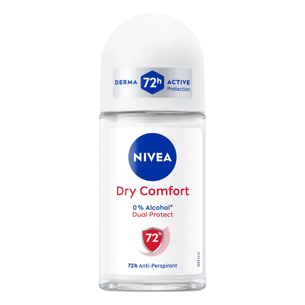 مام DRY COMFORT مام رول ضدتعریق 72 ساعته زنانه نیوا مدل Dry Comfort حجم 50 میل